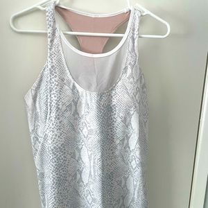 Lululemon snake print top.